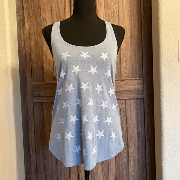 Billabong Star Print Razor-Back Tank Top - Picture 9 of 9